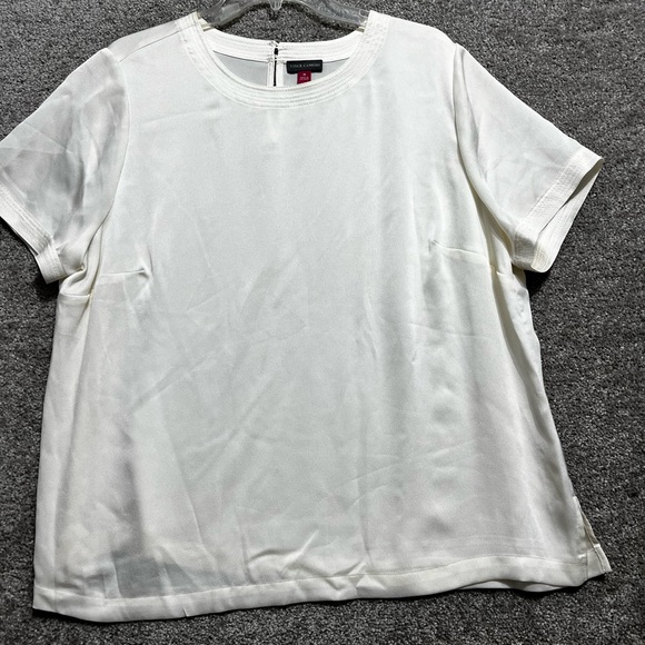 Vince Camuto Woman’s Cream Career Blouse Plus Size 1X - Picture 1 of 8